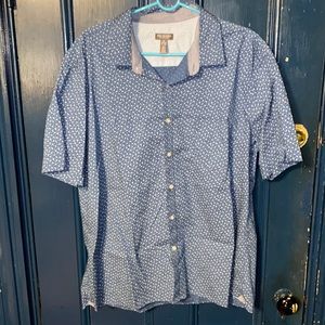 Men’s XXL Cotton Van Heusen Short Sleeve Button Down Shirt